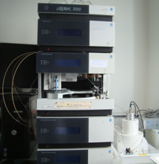 HPLC couplée UV/Gamma